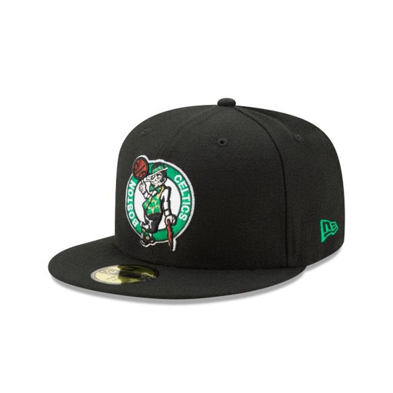 NBA Boston Celtics Team Color 59Fifty Fitted (GJA8675) - Black New Era Caps